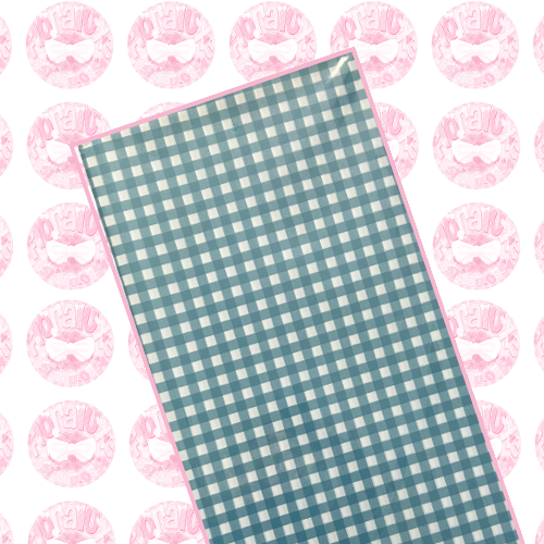 Blue Plaid Design Korean Paper