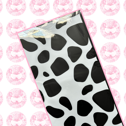 Black Cow Print Korean Paper