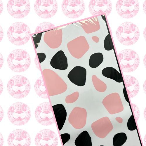 Pink Cow Print Korean Paper