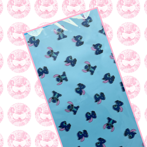Light Blue Stitch Korean Paper