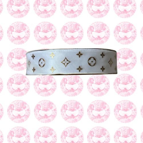 White LV Ribbon